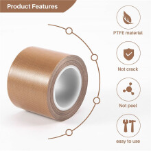 Fita PTFE/Fita PTFE para Máquina de Selagem A Vácuo, Seladoras Manuais e Por Impulso (2 Polegadas X 33 Pés)