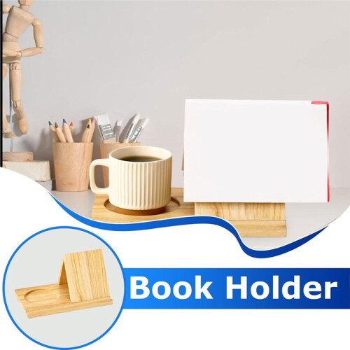 Triangular Wooden Bookshelf, Reading Stand, Bedside Table, Sofa Decoration, Study/Office Storage Rack 1
