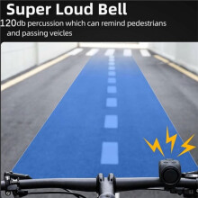 4-Tone Electric Cycling Bell 120dB Loud Bell Horns Electric Bike Horn for Mountain Bicycle Scooter Ebike