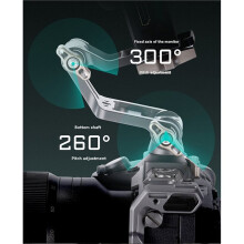 Monitor Mount with NATO Rail Adjustable Tilt Dampening Universal 1/4''-20 Mount for -Camera Field Monitors