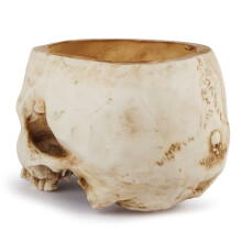 1 Vaso A Forma di Teschio con Foro di Drenaggio, Vaso per Fiori In Resina A Forma di Teschio, Ciotola per Caramelle, Decorazione Gotica per Casa,