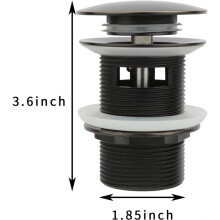 1 Pièce Bouchon de Vidange pour Lavabo, Salle de Bain, WC, Cuisine, Baignoire, Accessoires, Noir