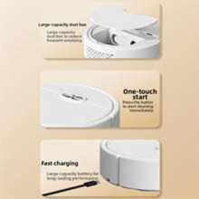 Vacuum Cleaner Sweeping & Wet Mopping Floor Sweeping Robot for Home,Automatic Strong Low Noise Cleaning Machine B
