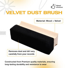 Vinyl Record Cleaning Brush Cleaner Velvet Dust Remover Brush for Phonograph Turntable LP Vinyl Records Cleaner