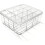Socks Underwear Drawer Organizer, 16 Compartment Clear Plastic Storage Box with Lid & Adjustable Dividers, Tie Box 4
