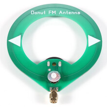 Donut Loop Antenna FM Antenna 75-135MHz Amateur Radio Antenna SMA Base with 3-Meter Extension Cable