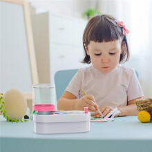 Watercolor Brush Cleaner with Drain Cleaner Rinse Cup and Paint Dispenser Green