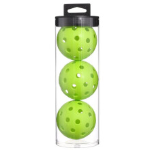 3pcs 40 Hole Pickleballs 74mm High Visibility & Bounce Pickleball Balls with Clear Plastic Bucket Pickleball Accessories