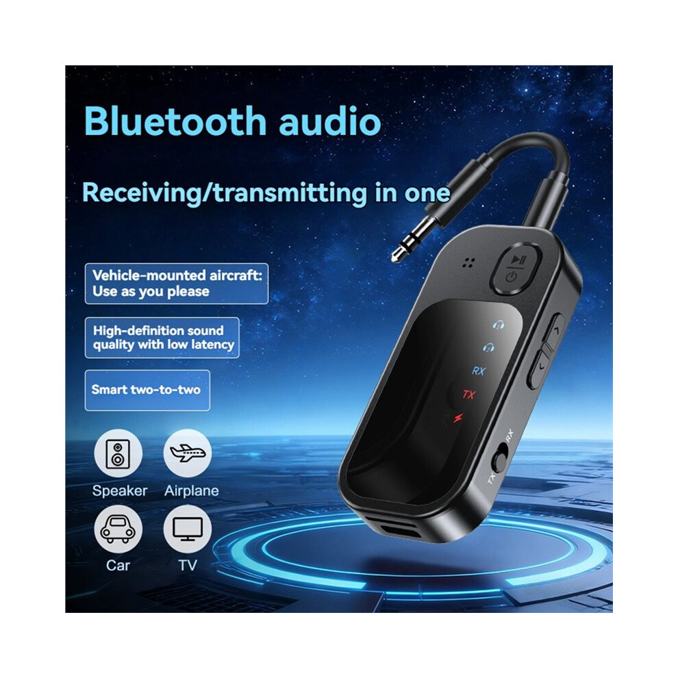 2 In 1 Multipoint 5.4 Audio Transmitter Receiver 3.5Mm Aux Tf Card Hifi Audio Receiver With Mic 6031067401602