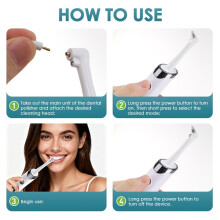 Electric Toothbrush, Polisher, Teeth Whitening Device, Removes Plaque and Tartar, Electric Toothbrush Tool Set