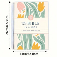 Annual Planner, 52-Week Journal, Women'S Bible Study Handbook, Spiral Binding, Reflection Notebook