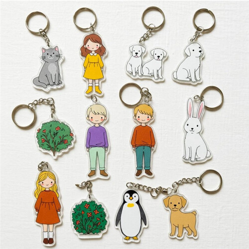 251 PCS Shrink Dink Keychain Kit Includes 20 Sheets Shrink Plastic Sheets, Hole Punch, Tassels, Lobster Clasps