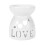 Ceramic Diffuser Candle Burner Ceramic Burning Essential Oils Diffusers Aromatic Lamp -Love 1