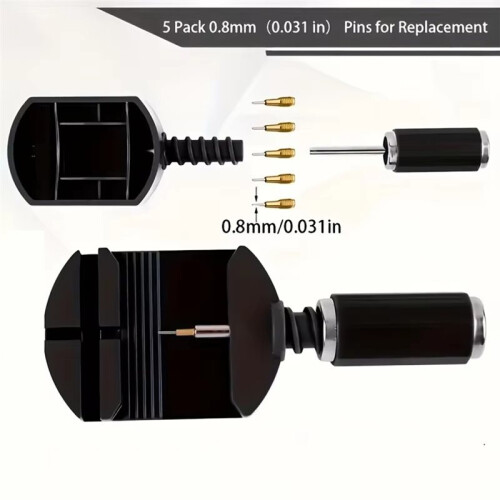 52pcs/Set Professional Watch Repair Tool Kit, Including Lug Presses, Hammers, Spring Bars, Chain Saws, and Strap