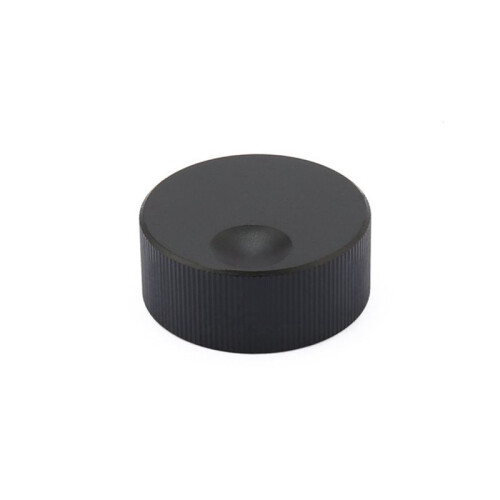 Matte Universal Convenient 32x13mm 6mm Hole Black Solid Aluminum Solid Volume Potentiometer Control Knob 2