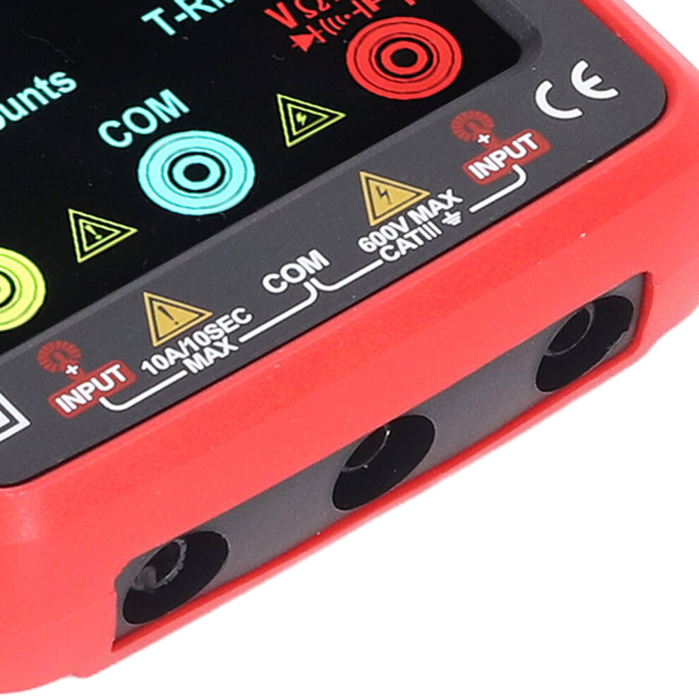 Red Digital Multimeter 6000 Counts USB Charge