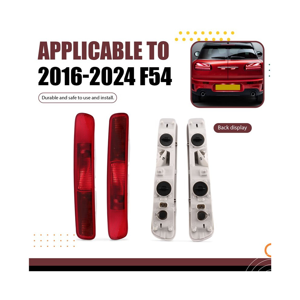 1Pair Rear Bumper Tail Brake Fog Lamp With Plug For Cooper F54 Clubman 16-24 63217352157 63217352158 Light 4711489565336