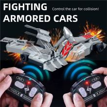 RC Battle Robot Set, 2.4GHz 4WD Remote Control Toy Two Player Fighting Robot Interactive Gift Toy for Kids