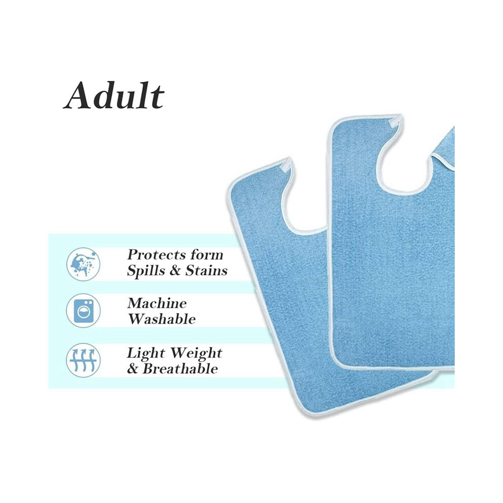 Towels Adult Bibs for Women Bib for Adults for Eating - Terry Cloth Adult Bibs for Men Clothing Protectors