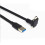 Down  Angled USB 3.1 Type-C Dual Screw Locking to Standard USB3.0 Data Cable 90 Degree for Camera 1m 2