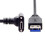 Down  Angled USB 3.1 Type-C Dual Screw Locking to Standard USB3.0 Data Cable 90 Degree for Camera 1m 4