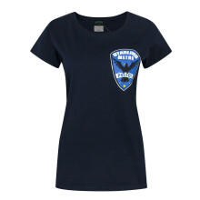 (Small) DC Comics Short Sleeved T-Shirt (Womens Blue)
