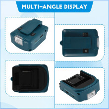 Para  ADP05 14.4V/18V Lion Battery USB/Type-C Converter Porta com Luz LED Refletor Luz Exterior para