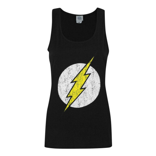 DC Comics (Large) DC Comics The Flash Vest (Womens Black)