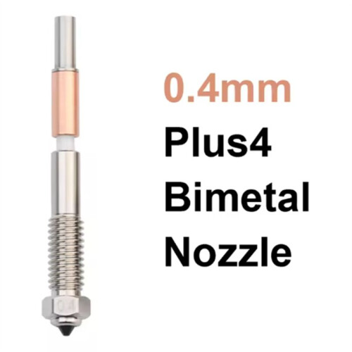 0.4mm for QIDI Plus4 Bimetallic Nozzle with Ceramic Insulation Integrated Design Quick Removal Integration Nozzles 1