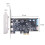 Scheda Adattatore da PCI-e A Type-C, Scheda di Espansione PCI-e A Type-C X2 + Type-e + 19 PIN, USB 3.2 GEN1 A 5 Gbps per Win7/8/10/11 3