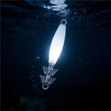 10 Pcs Glow Squid Jigs Kit Maximize Your Night Catch with High-Intensity Luminous Lures, Saltwater-Ready