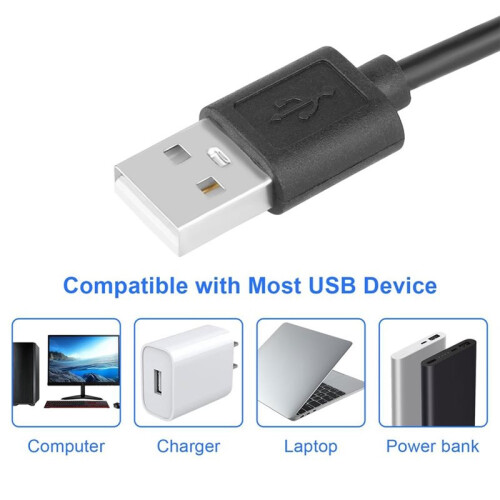 2 Pack USB 5V to 12V 4 Pin Fan Speed Adapter Controller Supported PC Cooling Fan 2