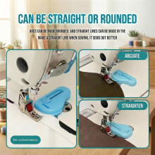 Sewing Machine Needle Threader with Seam Ripper, Magnifier, and Ruler for Quilting and Crafts