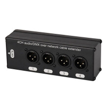 4-Kanals Multi Network XLR-Kabel för Scenljudsbelysning och Inspelningsstudio Hane och Hona Till RJ45 Ethercon