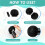1000 Pcs Disposable Microphone Cover Non Woven Handheld Microphone Windscreen Mic Cover 3