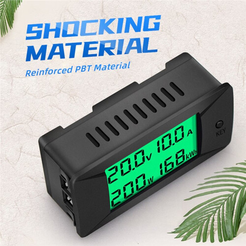 200V 100A Voltmeter Voltage Power  Meter LED Ampermeter Power Detector Multi-Function Meter Built-in Shunt 100A 1