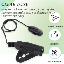 Acoustic Guitar Pickup Piezo Contact Pickup for Guitar Ukulele Violin, Mandolin, Banjo, Kalimba, Harp