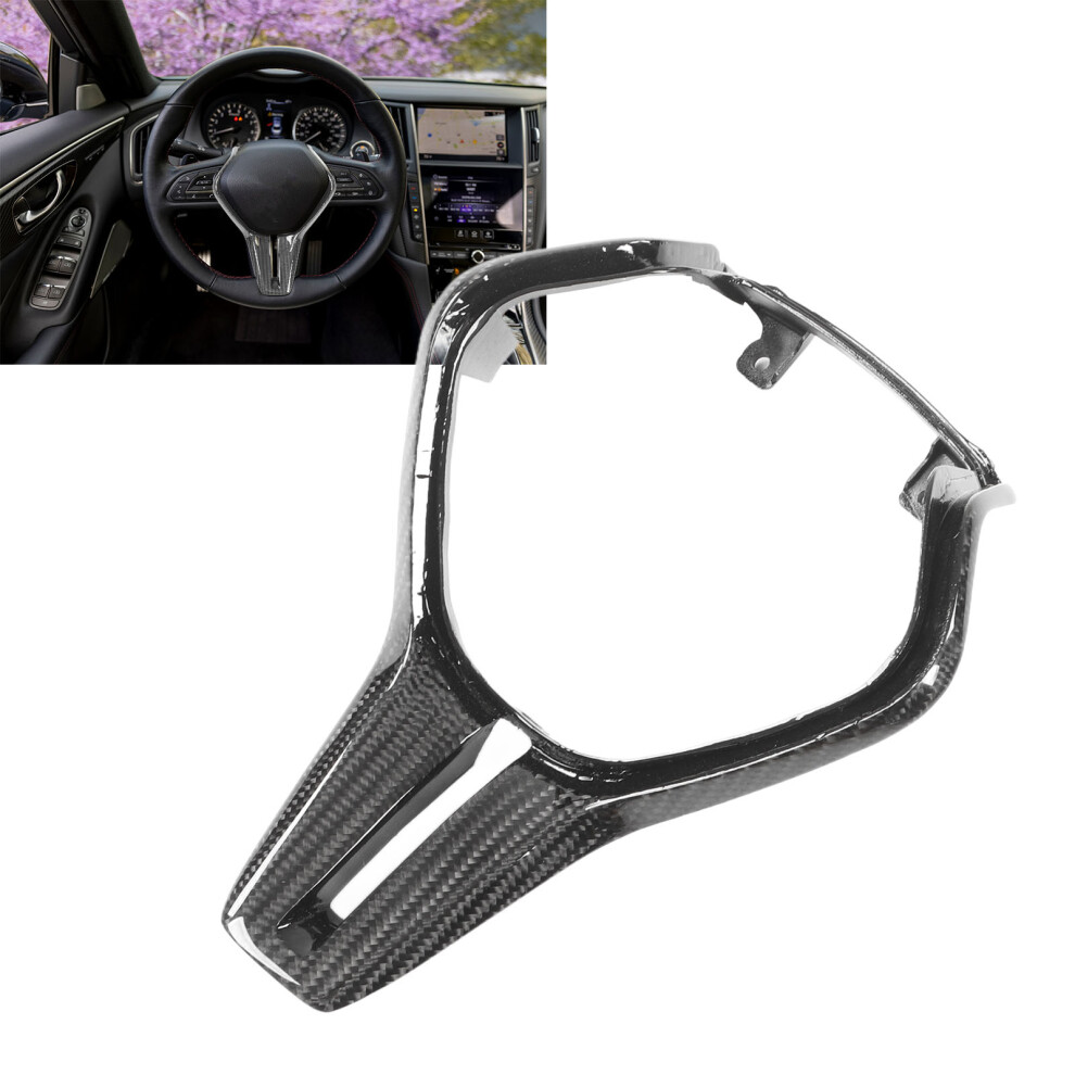 Carbon Fibre Steering Trim Infiniti Q60 2021 7055741791529