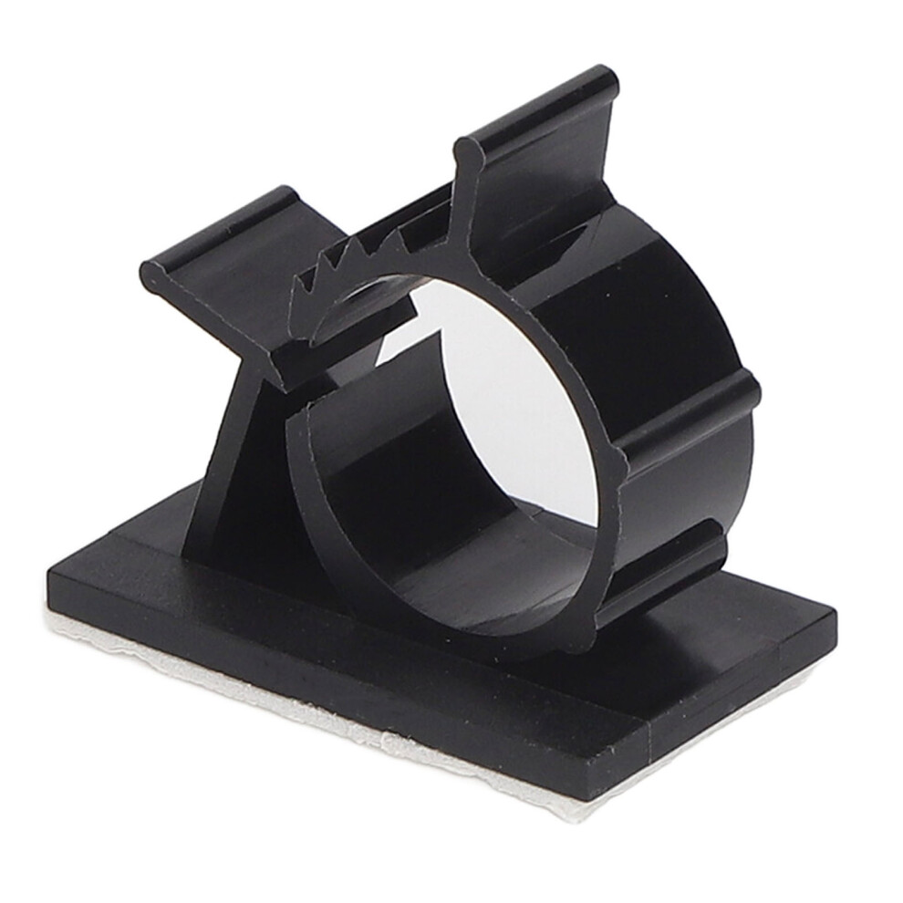 100 Pack Reusable Cable Clips Black