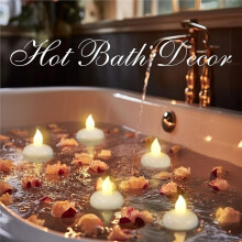 200 Hours 12 Pack Flameless Floating Candles, Warm White Led Flickering Tealight Candles in Bulk, Decor for Wedding