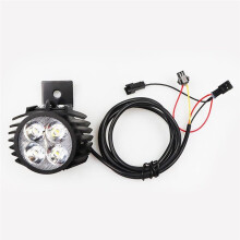 Farol com Buzina para Patinete Elétrico para  M4/M4 Pro 12-80V 2 em 1: Buzina e Luzes, Luz de Advertência de Segurança Noturna