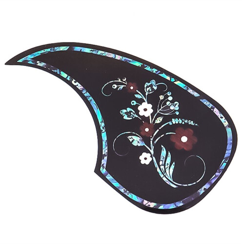 Protetor de Palheta Autoadesivo com Estampa Floral para Violão Folk e Violão Acústico. 2