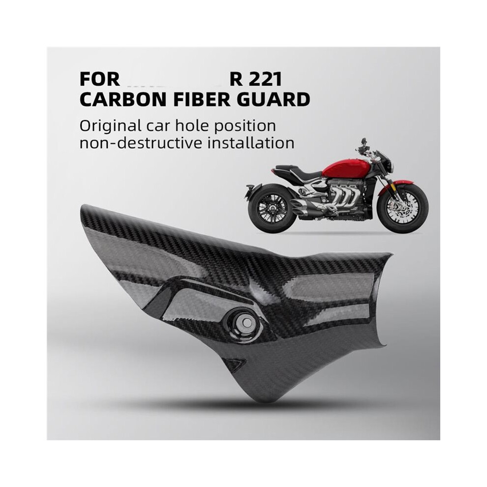 Motorcycle Exhaust Heat Shield For Rocket 3R Carbon Fiber Exhaust Heat Guard Plate 4713606045059