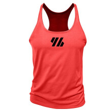 Heren Gym Workout Tanktops Stringer Muscle Cut Shirt Sneldrogend Atletisch Mouwloos T-Shirt Vest Rood XL