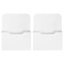 2 Pack Magnetic File Holder - Paper Holder, Pocket Organizer,Hanging Wall File Organizer Office Supplies Storage, Magazine Mail Organizer Case for