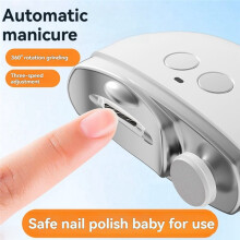 Nail Trimmer Nail File 2 in 1 Automatic Electric Nail Clippers for Adults Baby  Toenail Clippers with Led Light