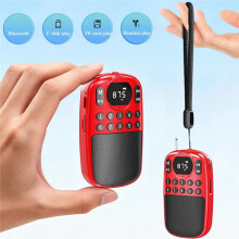 New Pocket FM Radio Portable Digital Receiver HD Display Speaker Wireless MP3 Music Player Support TF Card A