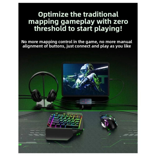 Mobile Game Keyboard for Delta Force Mouse Controller Converter for Native Games for Call of Duty for Android for IOS 2