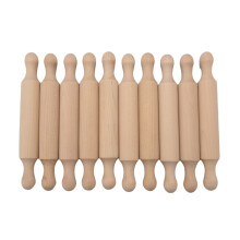 Wooden  Rolling Pin 6 Inches Long Kitchen Baking Rolling Pin Small Wood Dough Roller for Children Fondant Pasta