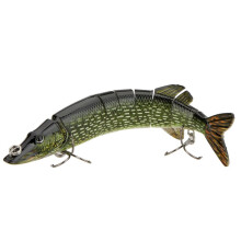 20cm 66g Verosimil Multi-articulado 8 segmentos baracuda Muskallonga americano Senuelo de pesca cebo nadar Cebo de manivela Cebo duro Anzuelo Aparejo